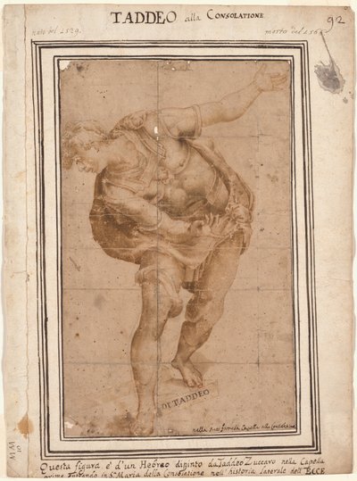 Un Hebreo، from Christ Shown to the People (الصفحة اليمنى) بواسطة بعد Taddeo Zuccaro