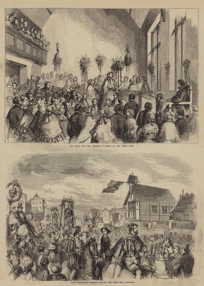 The Dunmow Flitches بواسطة after Thomas Harrington Wilson