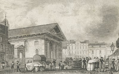 سانت بولز كوفنت جاردن ، c.1810 بواسطة توماس هوسمر بعد الراعي