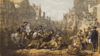 لينليثجو القديمة ، اغتيال ريجنت موراي (chromolitho) بواسطة بعد ويليام ألان