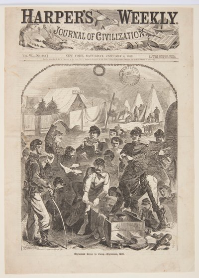 صناديق عيد الميلاد في المخيم - عيد الميلاد ، 1861 بواسطة بعد وينسلو هوميروس