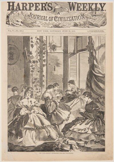 الحرب - صنع هافلوكس للمتطوعين ، من Harper's Weekly ، 29 يونيو 1861 ، ص. 401. بواسطة بعد وينسلو هوميروس