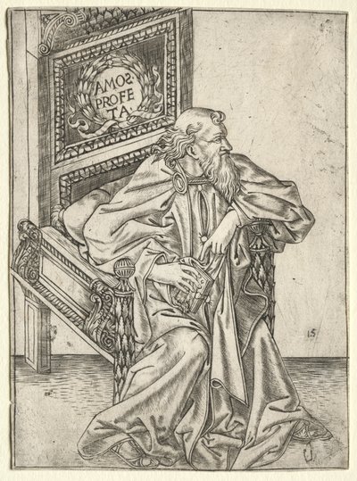 الأنبياء: عاموس بواسطة attributed to Baccio Baldini