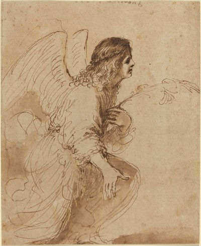 ملاك البشارة بواسطة يسمى Guercino Giovanni Francesco Barbieri