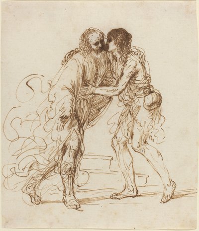 عودة الابن الضال بواسطة يسمى Guercino Giovanni Francesco Barbieri