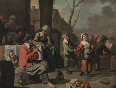 أطفال الفلاحين يرقصون بواسطة دائرة Le Nain