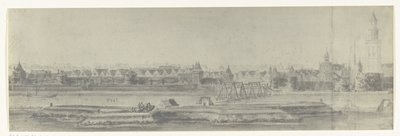 منظر لكامبن ، 1672 صور لرسومات الغزو الفرنسي لهولندا عام 1672 بواسطة آدم فرانس فان دير ميولين محفوظة في مصنع جوبيلين (عنوان السلسلة) بواسطة فرير مورو