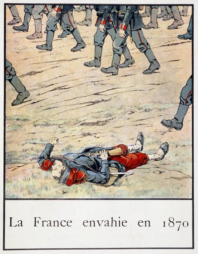 غزت فرنسا عام 1870 (قتل جندي في ساحة المعركة) - في "Petite Histoire de France" بقلم Jacques Bainville ، محرر. ماني بواسطة اسم مستعار لـ Onfray de Breville Jacques Job