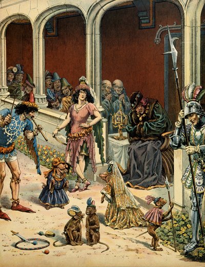 تاريخ فرنسا في العصور الوسطى (العصور الوسطى): يقول ملك فرنسا لويس الحادي عشر إن الحكيم (1423-1483) يشيخ في قلعته بليسيس ليه تور (بليسيس ليه تور) (بليسيس ليه تور) (بليسيس) ez Tours) بصحبة البوهيميين الذين جاءوا إلى enterta بواسطة اسم مستعار لـ Onfray de Breville Jacques Job