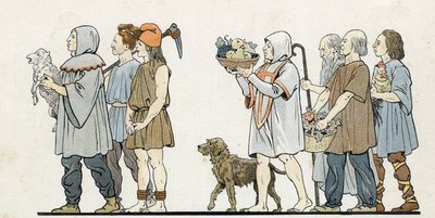 في "فرنسا ، قصته رواها ج. مونتورجيل ، صورة بواسطة جوب" 1896. مجموعة خاصة. بواسطة اسم مستعار لـ Onfray de Breville Jacques Job