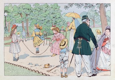 جاك ماري غاستون أونفراي دي بريفيل ديت جوب (1858-1931) ؛ رسم توضيحي من كتاب "Les epees de France": The Guardian of Square في القرن التاسع عشر ؛ كول ، جزء بواسطة اسم مستعار لـ Onfray de Breville Jacques Job