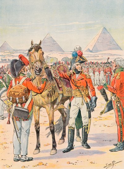 جاك ماري جاستون Onfroy de Breville dit JOB (1858-1931) - احتجزت القوات الفرنسية في جميع الأوقات: اللواء التاسع نصف المعركة في مصر ، مجموعة خاصة بواسطة اسم مستعار لـ Onfray de Breville Jacques Job