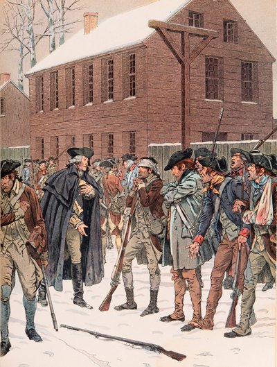 جاك ماري غاستون Onfroy de Breville dit JOB (1858-1931) - يحاول جورج واشنطن تفكير بعض المتمردين في الجيش خلال حرب الاستقلال ، مجموعة خاصة بواسطة اسم مستعار لـ Onfray de Breville Jacques Job