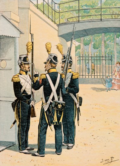 جاك ماري جاستون Onfroy de Breville dit JOB (1858-1931) - زي القوات الفرنسية في جميع الأوقات: Voltigeurs de la Garde Imperiale ، مجموعة خاصة بواسطة اسم مستعار لـ Onfray de Breville Jacques Job
