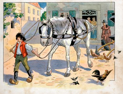 يواكيم مراد (1767-1815) يبلغ من العمر 12 عامًا في نزل والده. نقش لجاك ماري غاستون أونفراي دي بريفيل ديت جوب (1858-1931) بواسطة اسم مستعار لـ Onfray de Breville Jacques Job