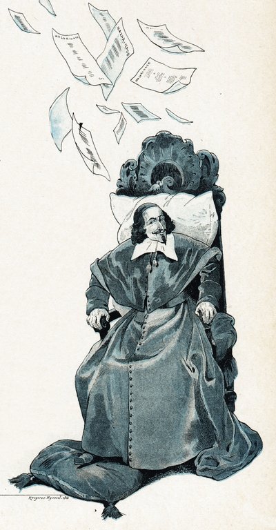 صورة للكاردينال جول مازارين (جوليو ريموندو مازارينو أو مازارينو بواسطة اسم مستعار لـ Onfray de Breville Jacques Job