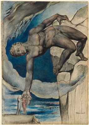 Antaeus وضع دانتي وفيرجيل في دا