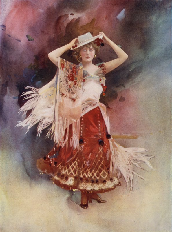 Miss Evie Greene باللون الرمادي كيتي (صورة ملونة) بواسطة مصور انجليزى