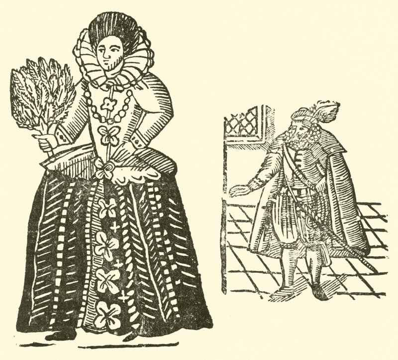 رسم توضيحي لـ Roxburghe Ballads (نقش خشبي) بواسطة (بعد) المدرسة الإنجليزية