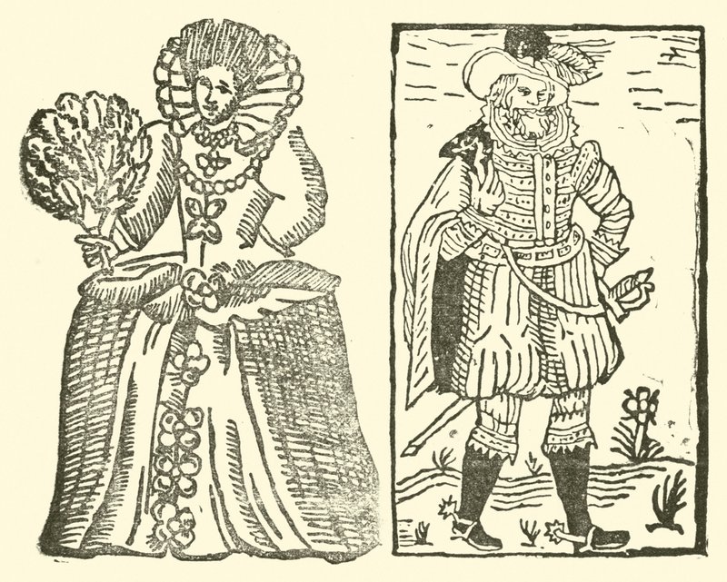 رسم توضيحي لـ Roxburghe Ballads (نقش خشبي) بواسطة (بعد) المدرسة الإنجليزية