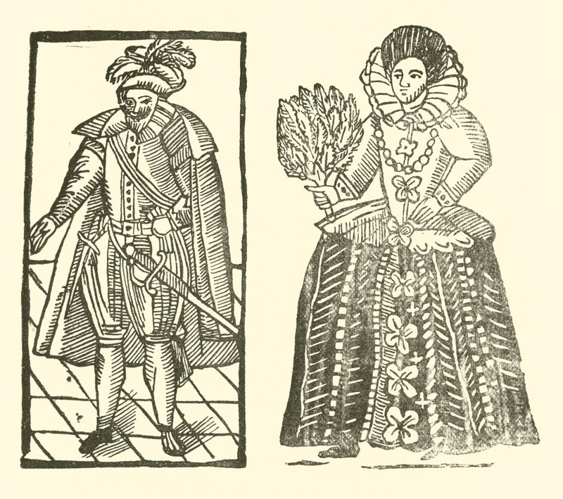 رسم توضيحي لـ Roxburghe Ballads (نقش خشبي) بواسطة (بعد) المدرسة الإنجليزية