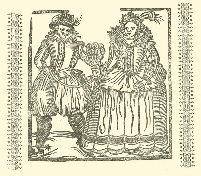 رسم توضيحي لـ Roxburghe Ballads (نقش خشبي) بواسطة (بعد) المدرسة الإنجليزية