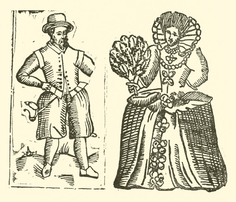 Illustration for The Roxburghe Ballads (woodcut) بواسطة (بعد) المدرسة الإنجليزية