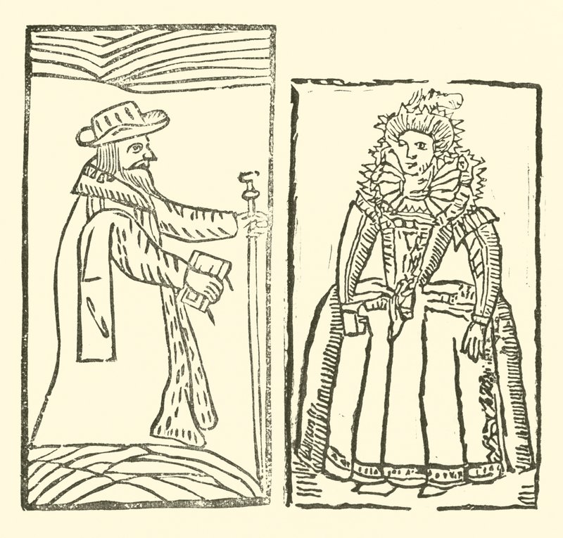 رسم توضيحي لـ Roxburghe Ballads (نقش خشبي) بواسطة (بعد) المدرسة الإنجليزية