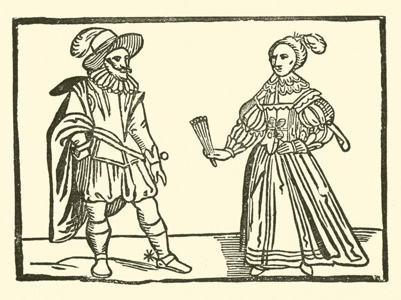 Illustration for The Roxburghe Ballads (woodcut) بواسطة (بعد) المدرسة الإنجليزية
