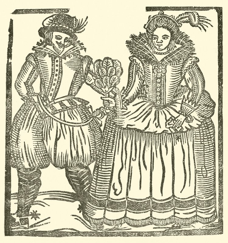 Illustration for The Roxburghe Ballads (woodcut) بواسطة (بعد) المدرسة الإنجليزية