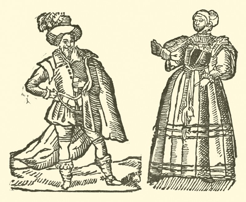 رسم توضيحي لـ Roxburghe Ballads (نقش خشبي) بواسطة (بعد) المدرسة الإنجليزية