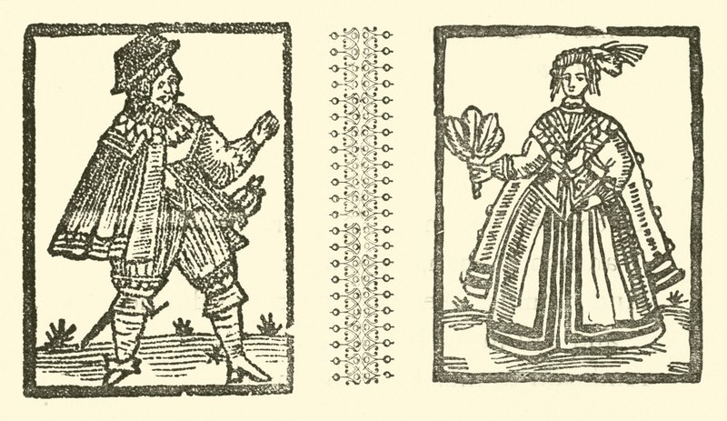 رسم توضيحي لـ Roxburghe Ballads (نقش خشبي) بواسطة (بعد) المدرسة الإنجليزية