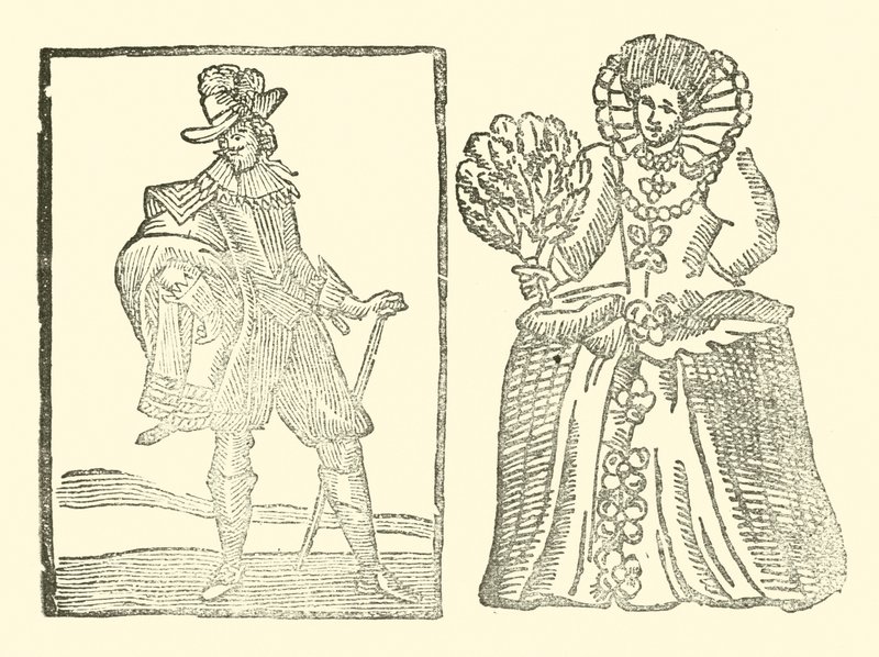 رسم توضيحي لـ Roxburghe Ballads (نقش خشبي) بواسطة (بعد) المدرسة الإنجليزية