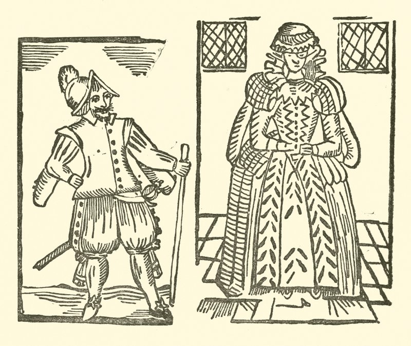 رسم توضيحي لـ Roxburghe Ballads (نقش خشبي) بواسطة (بعد) المدرسة الإنجليزية
