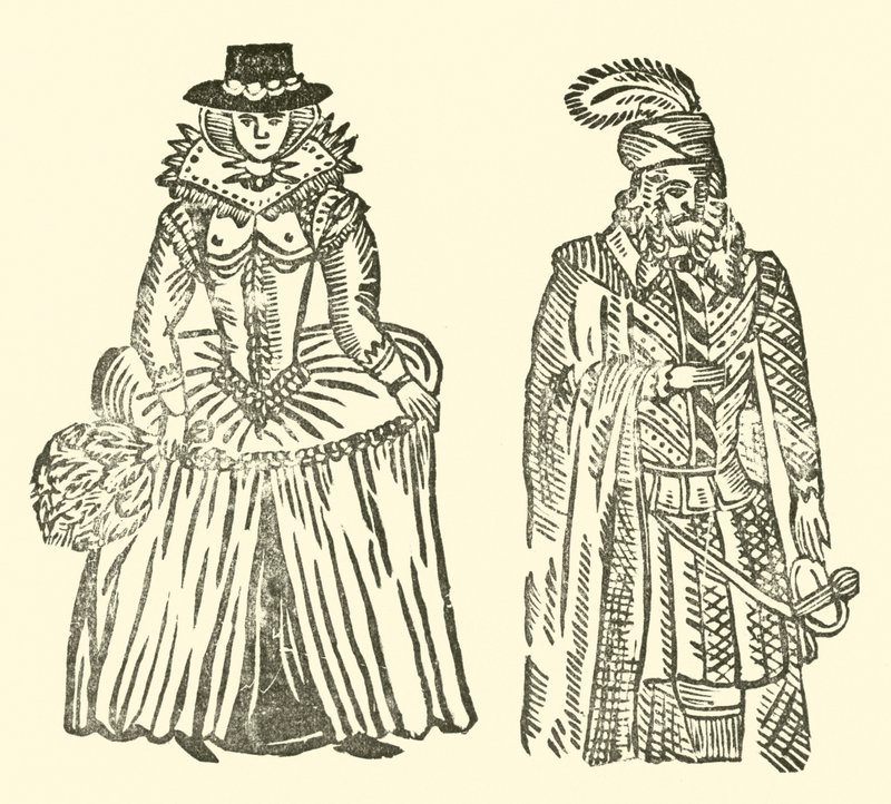 رسم توضيحي لـ Roxburghe Ballads (نقش خشبي) بواسطة (بعد) المدرسة الإنجليزية