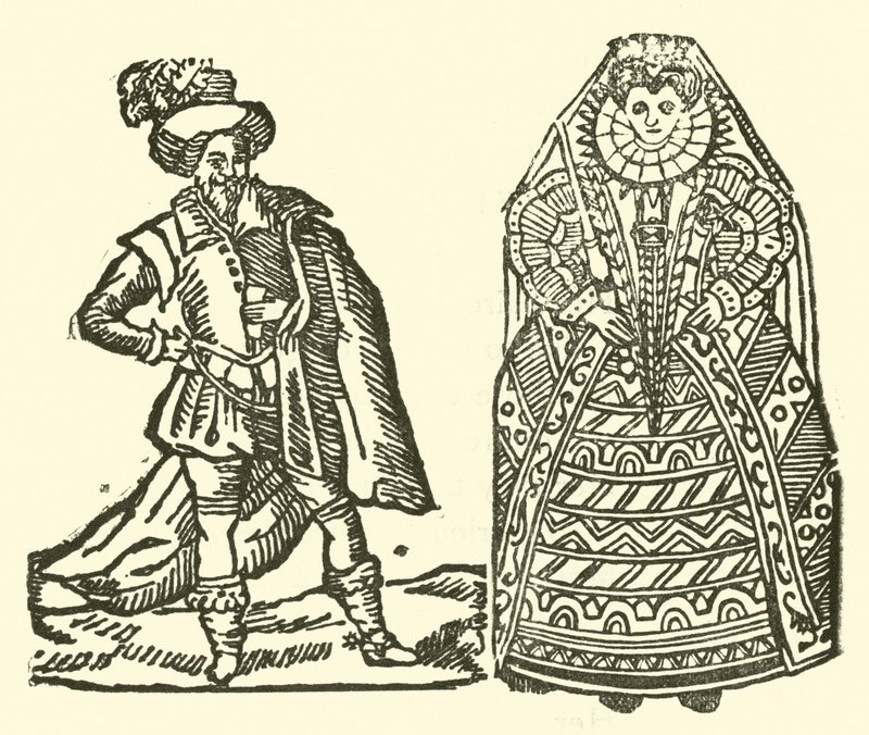 رسم توضيحي لـ Roxburghe Ballads (نقش خشبي) بواسطة (بعد) المدرسة الإنجليزية