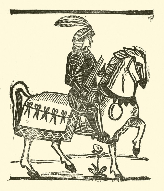 رسم توضيحي لـ Roxburghe Ballads (نقش خشبي) بواسطة (بعد) المدرسة الإنجليزية