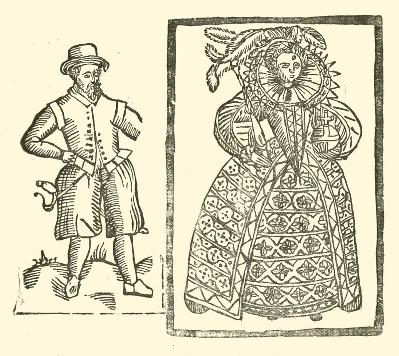 رسم توضيحي لـ Roxburghe Ballads (نقش خشبي) بواسطة (بعد) المدرسة الإنجليزية