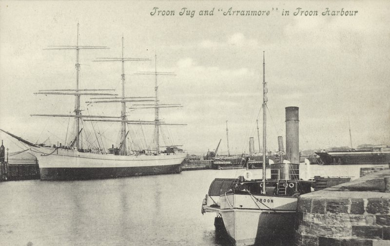 Troon Tug ، Arranmore ، Troon Harbour (صورة b / w) بواسطة (بعد) مصور انكليزي