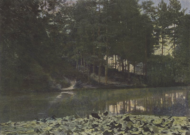 Bois de Boulogne، Le Reservoir (صورة ملونة) بواسطة (بعد) مصور فرنسي