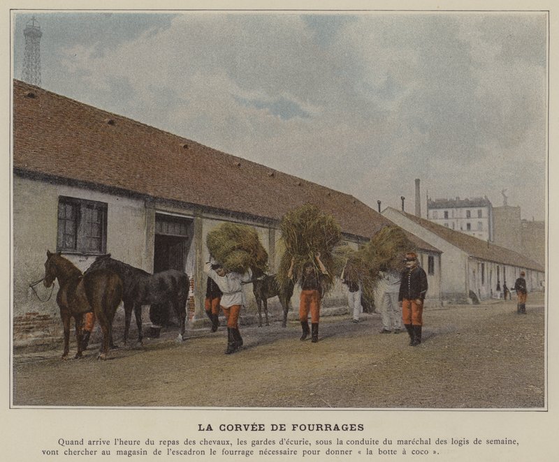 La Corvee de Fourrages (صورة ملونة) بواسطة (بعد) مصور فرنسي