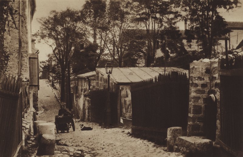 La Fontaine-a-Mulard aux Gobelins (صورة b / w) بواسطة (بعد) مصور فرنسي