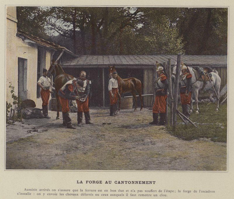La Forge au Cantonnement (صورة ملونة) بواسطة (بعد) مصور فرنسي