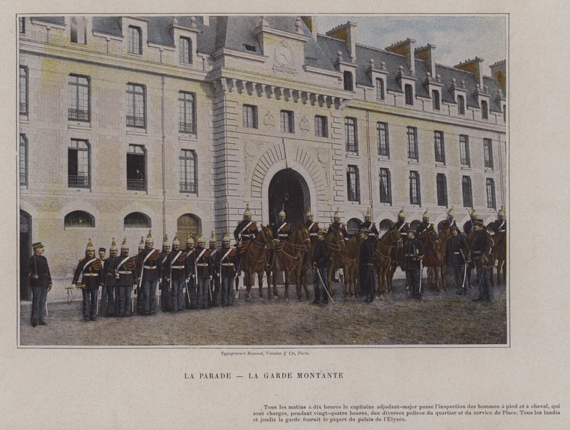 La Parade ، La Garde Montante (صورة ملونة) بواسطة (بعد) مصور فرنسي