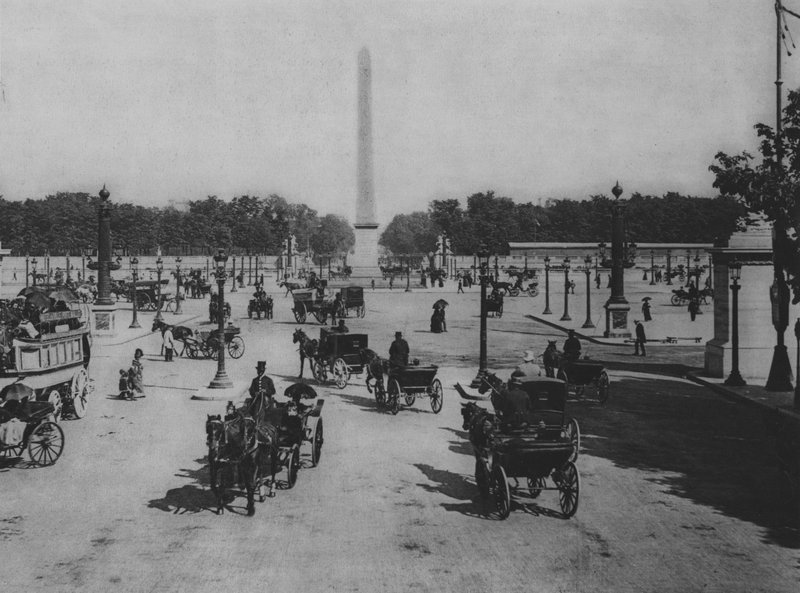 Place de La Concorde (b / w photo) بواسطة (بعد) مصور فرنسي