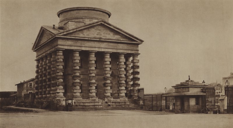 The Barriere de l'Etoile في عام 1860 ، مع جناح منح Ledoux (صورة بالأبيض والأسود) بواسطة (بعد) مصور فرنسي