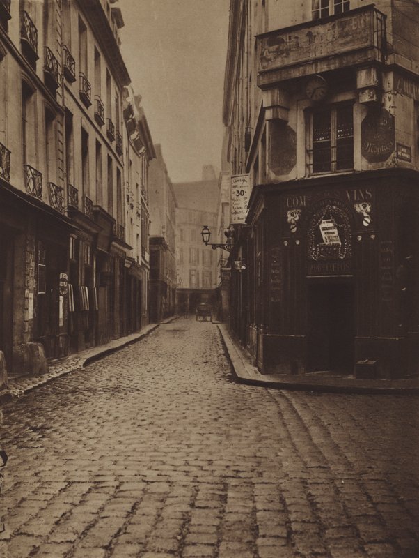 Rue du Four-Saint-Honore ، زاوية شارع de Vannes (b / w photo) بواسطة (بعد) مصور فرنسي