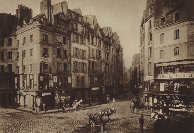 المكان القديم Maubert (صورة b / w) بواسطة (بعد) مصور فرنسي