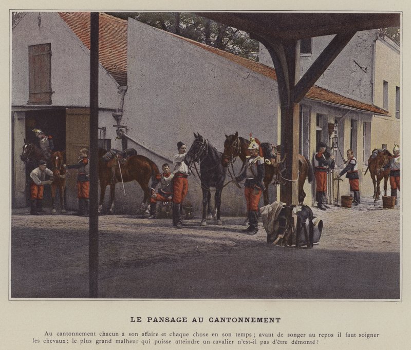 The Grooming at the Cantonment (صورة ملونة) بواسطة (بعد) مصور فرنسي