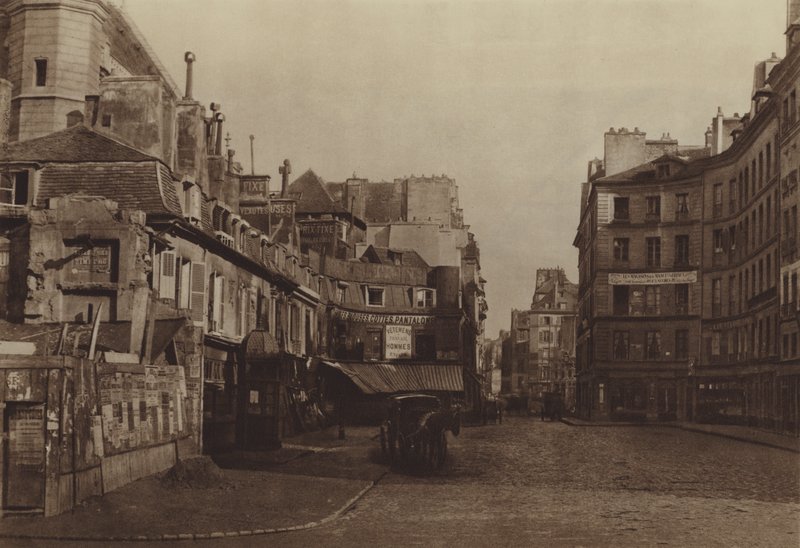 Carre Saint-Martin ، شوهد من شارع Reaumur (b / w photo) بواسطة (بعد) مصور فرنسي